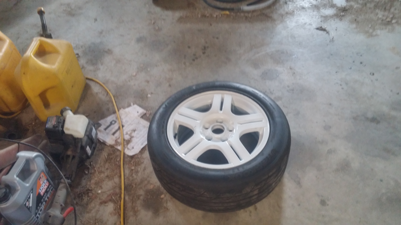 Passenger front wheel